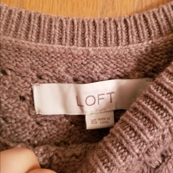 NWOT Light Brown Loft Sweater Size XS - Picture 4 of 7
